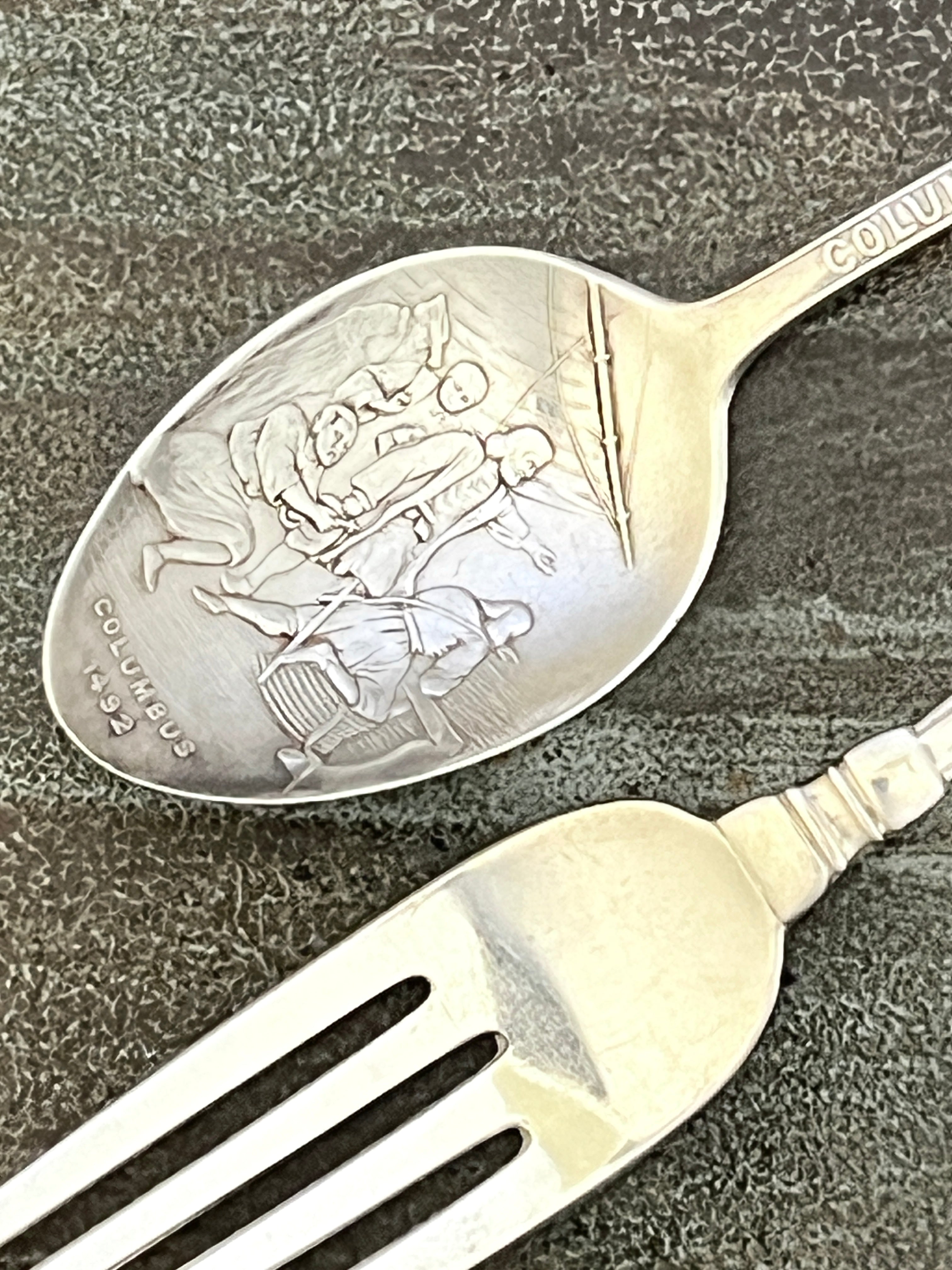 Tilden-Thurber & Co. Sterling Silver Spoon; Gorham Fork; & Demitasse "Owatonna"