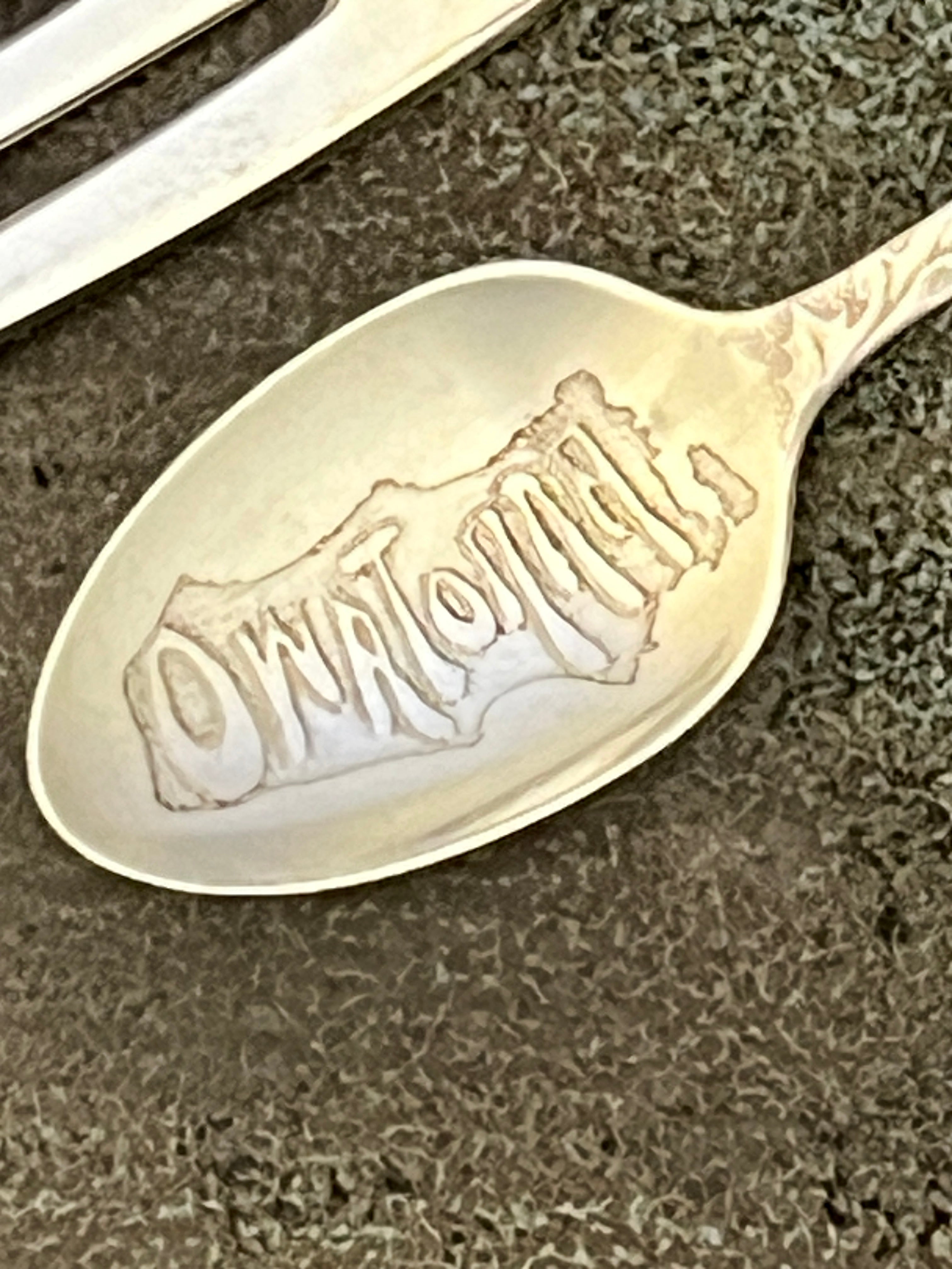 Tilden-Thurber & Co. Sterling Silver Spoon; Gorham Fork; & Demitasse "Owatonna"