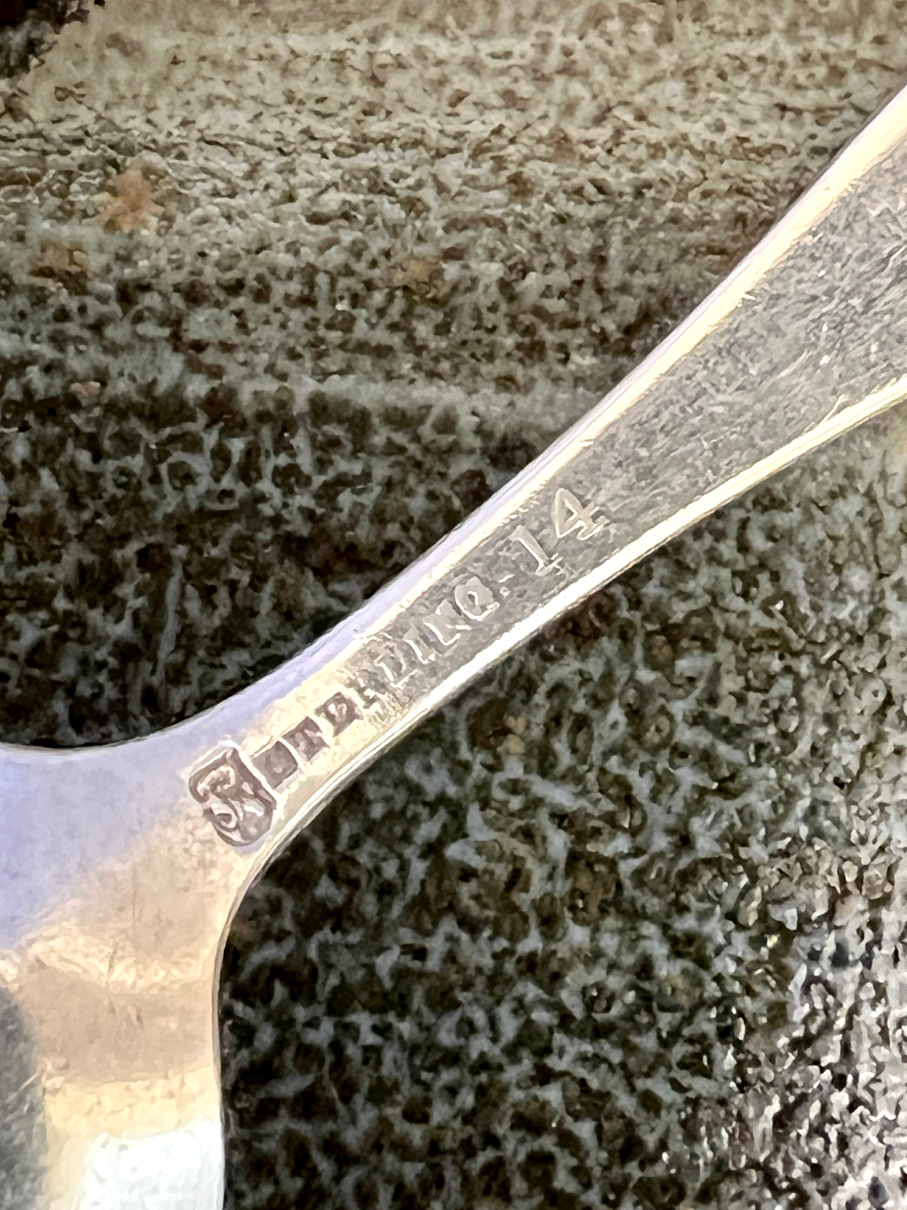 Tilden-Thurber & Co. Sterling Silver Spoon; Gorham Fork; & Demitasse "Owatonna"