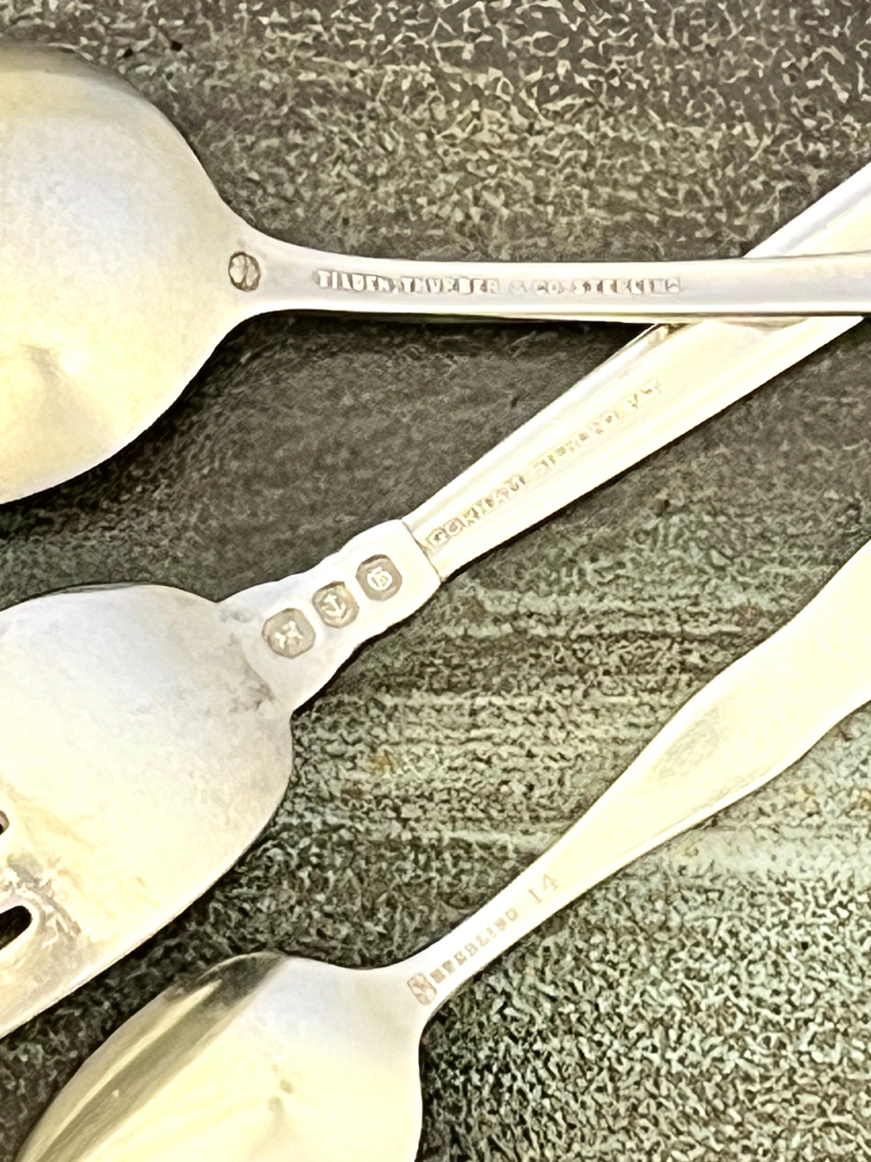 Tilden-Thurber & Co. Sterling Silver Spoon; Gorham Fork; & Demitasse "Owatonna"