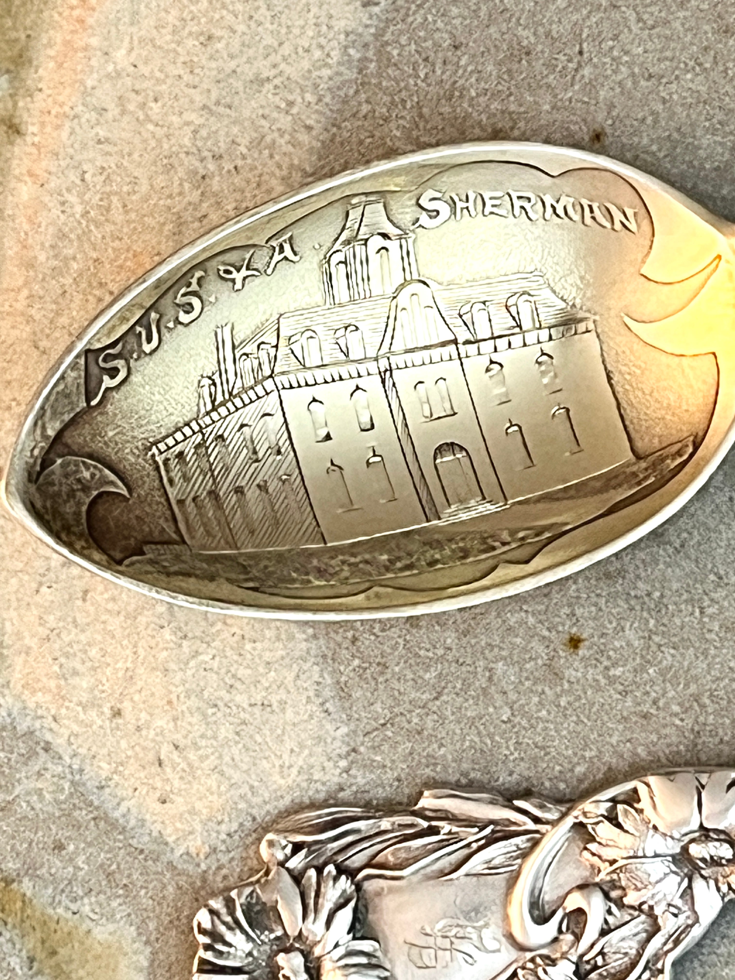 Baker-Manchester Sterling Silver Spoon and S. U.S & A NY Sherman w/Gilt Wash