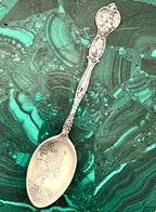 Joseph Mayer & Bros. Sterling Silver Demitasse Souvenir Spoon ("Los Angeles") Ostrich