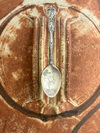Joseph Mayer & Bros. Sterling Silver Demitasse Souvenir Spoon ("Los Angeles") Ostrich
