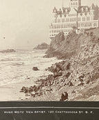 Antique Hugo Weitz Mounted Photograph (Cliff House; San Francisco circa 1900)