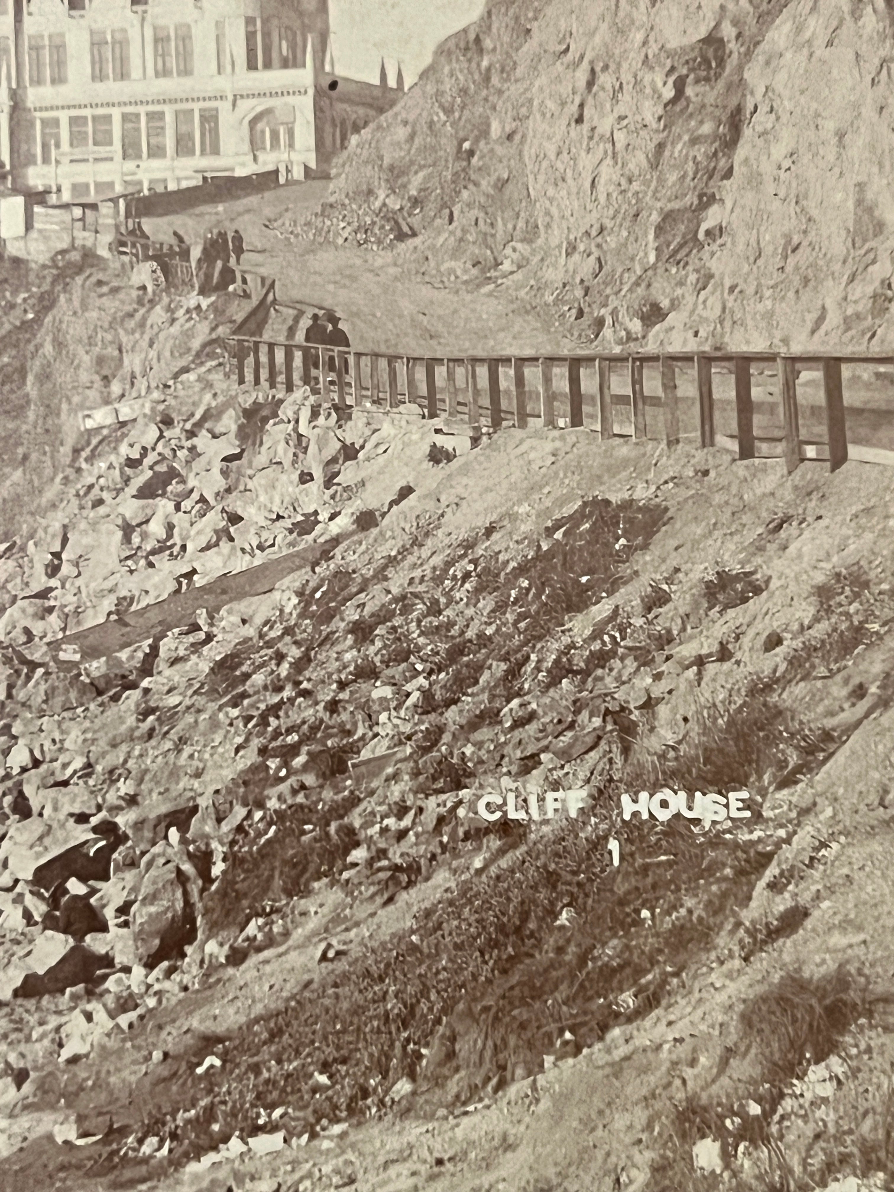 Antique Hugo Weitz Mounted Photograph (Cliff House; San Francisco circa 1900)