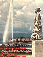 Statue de la Brise; Geneva Switzerland (Iris Mexichrome)