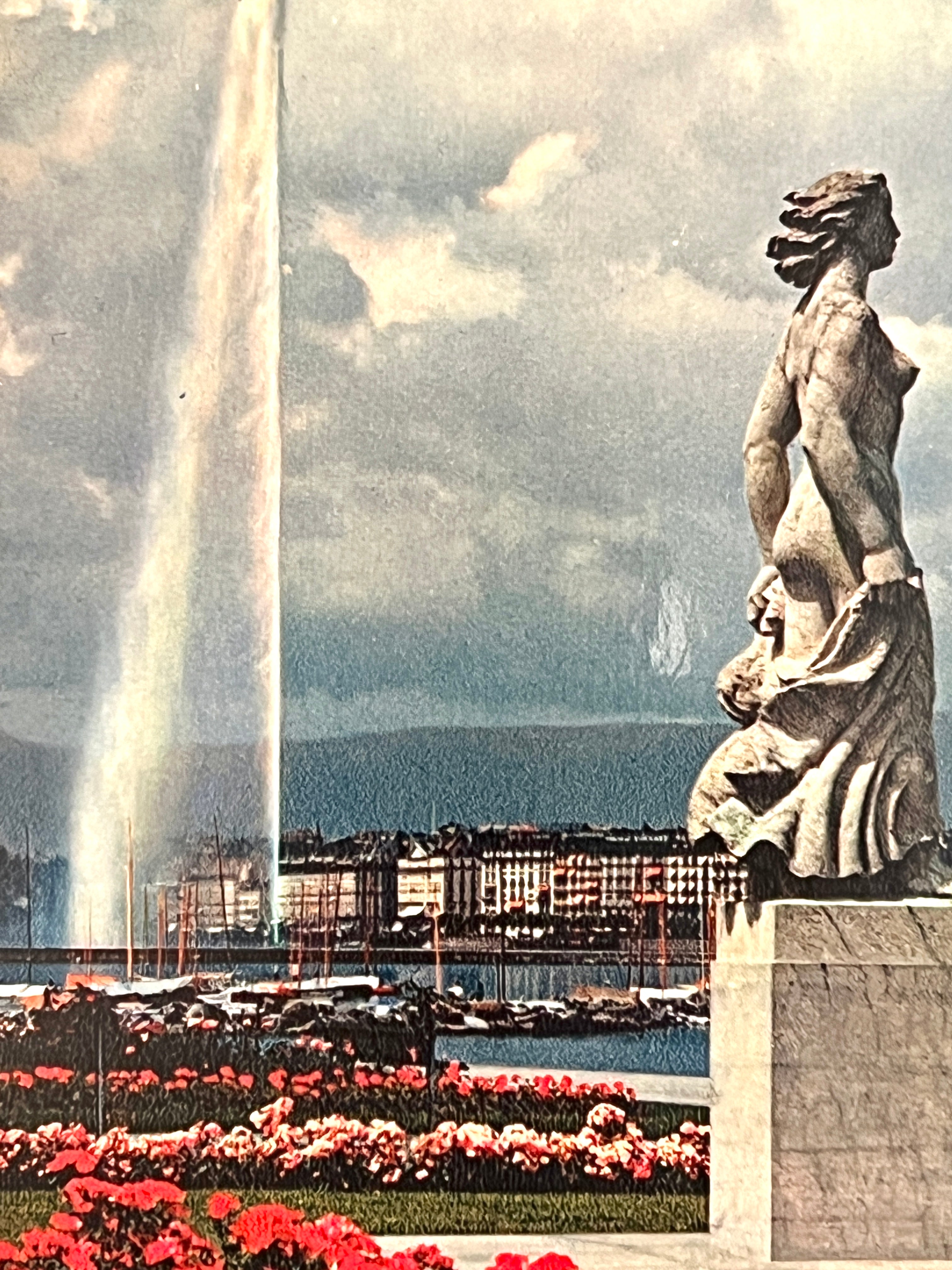 Statue de la Brise; Geneva Switzerland (Iris Mexichrome)