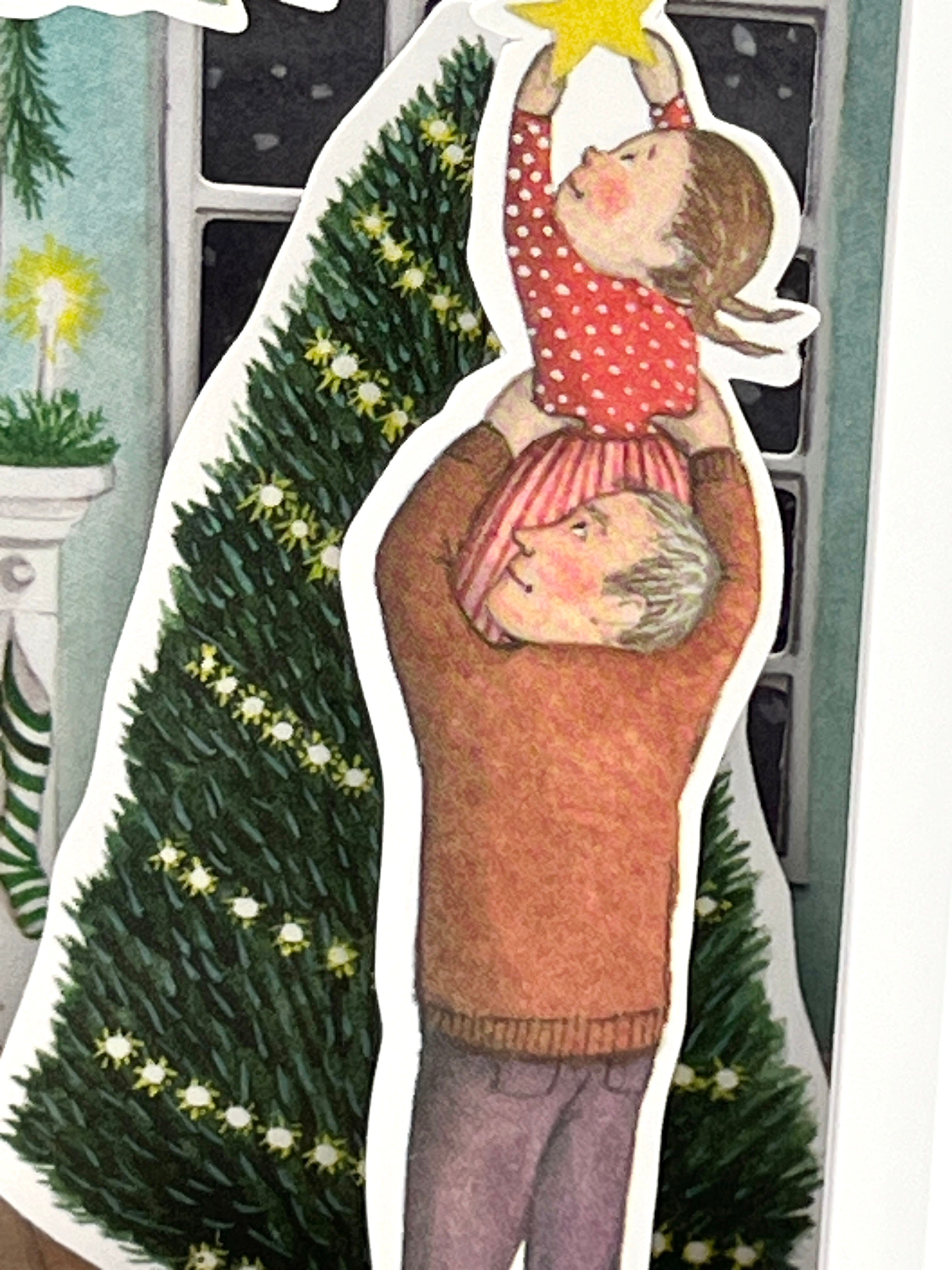 7 Greeting Cards "May Your Christmas be Merry & Bright"