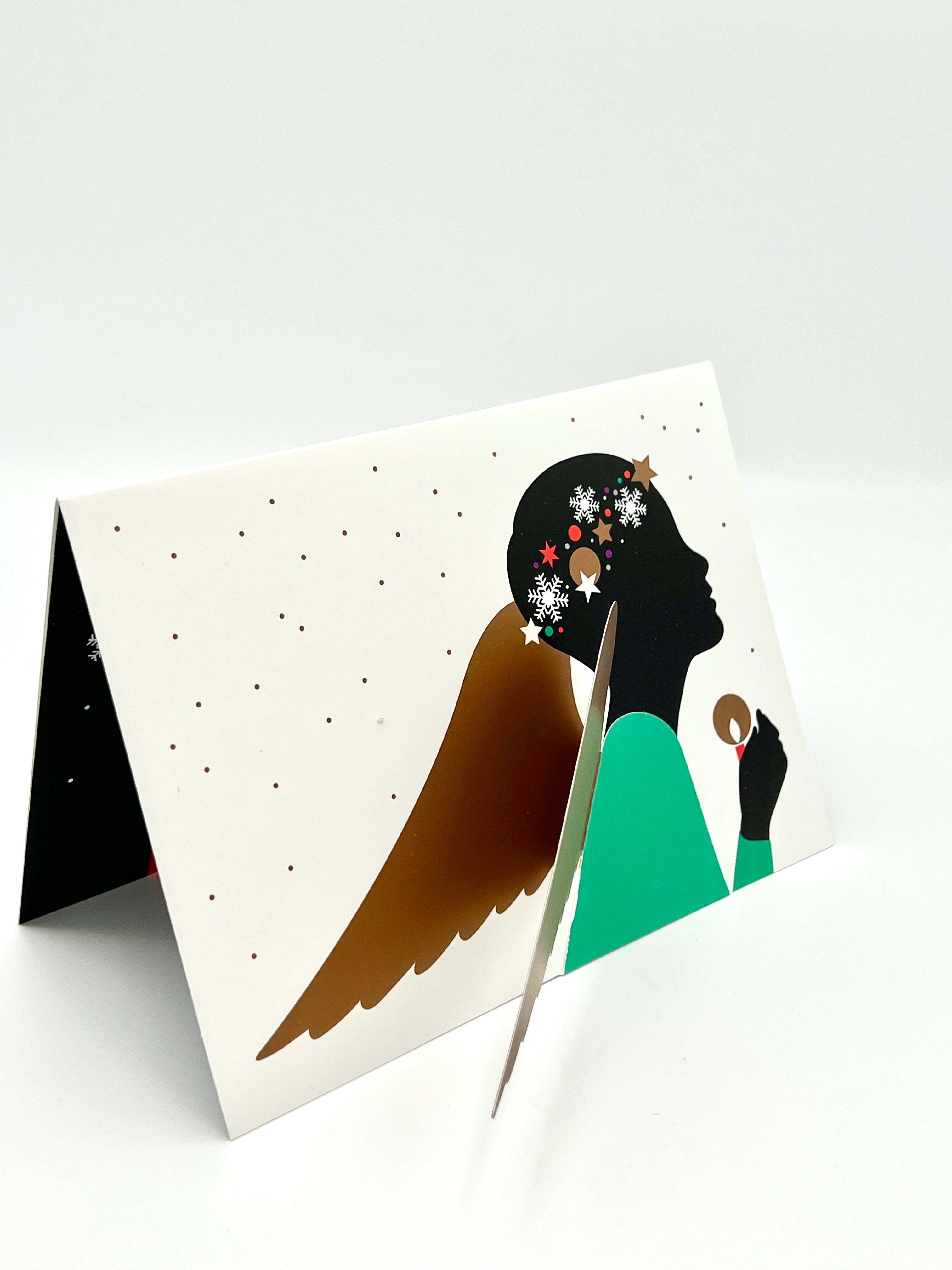 "Radiant Angel" Pop-Up Greeting Card