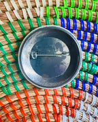 Happiness is Being Owned by a Cat Vintage Pinback Button