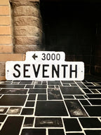 Black and White Street Sign