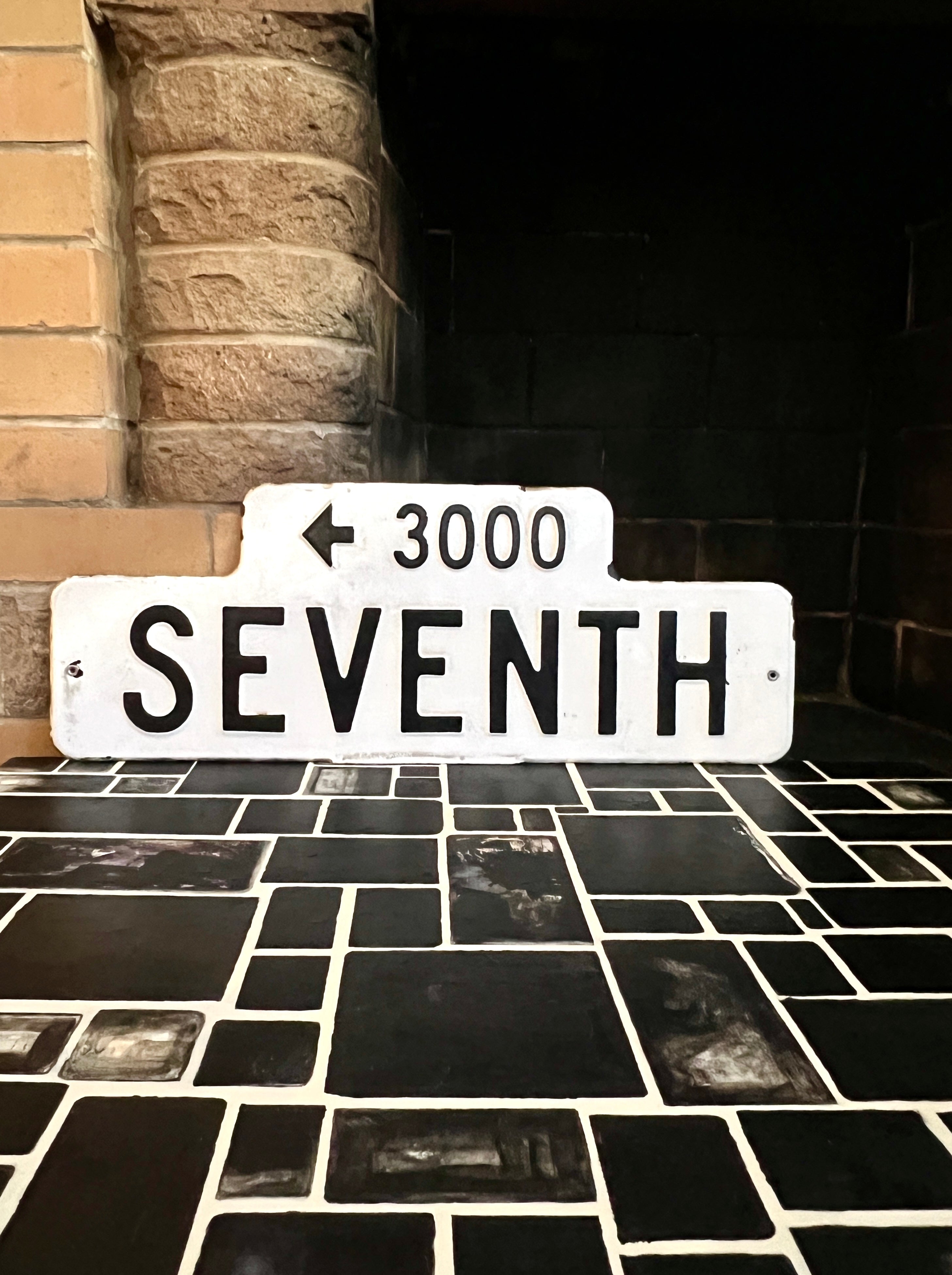 Black and White Street Sign