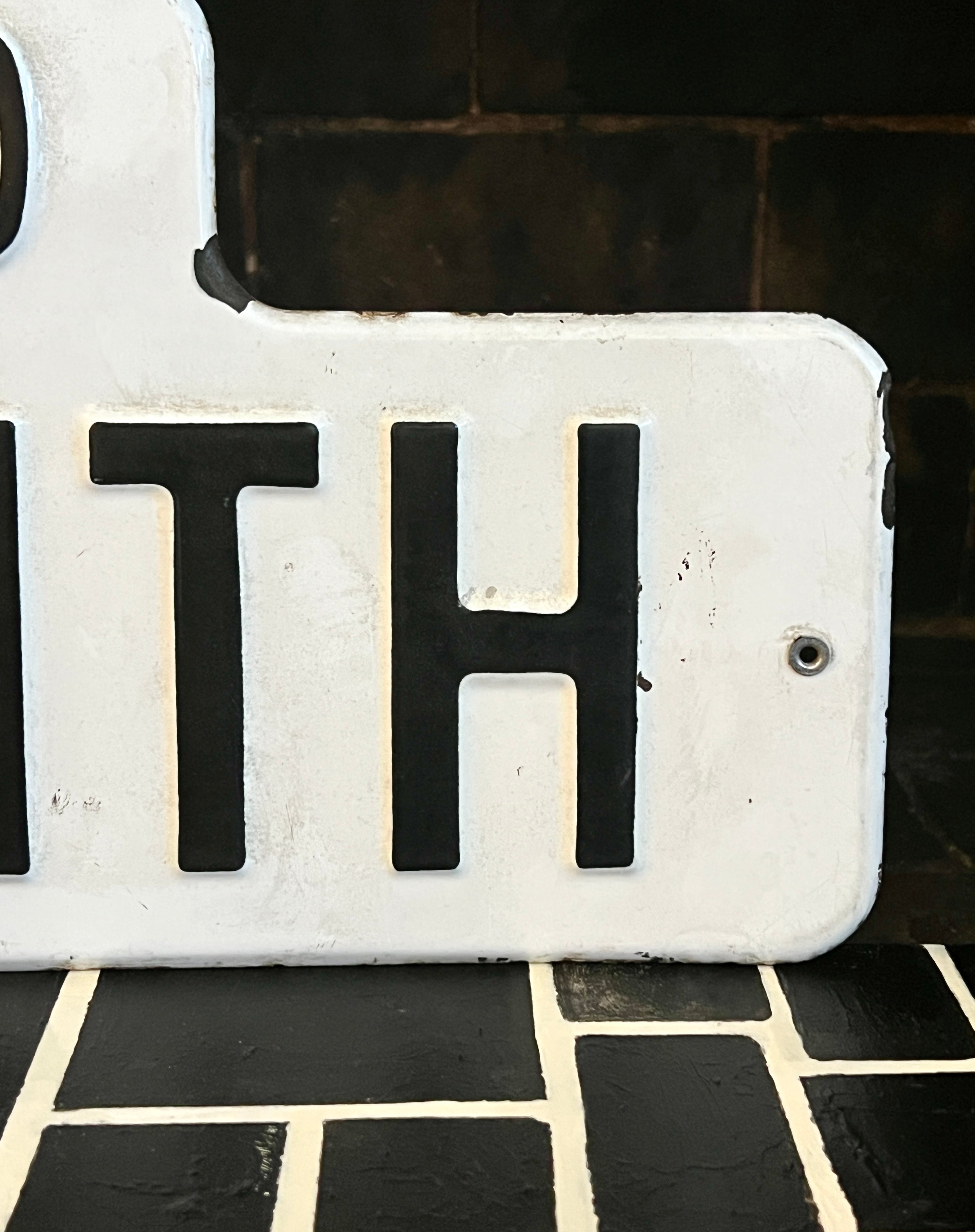 Black and White Street Sign