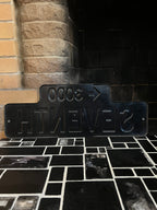 Black and White Street Sign