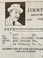 Load image into Gallery viewer, Jimmy Durante Check Memorabillia
