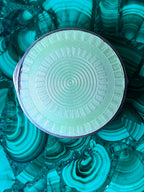 Antique Austrian Sterling Silver Enamel Guilloche Mini Compact