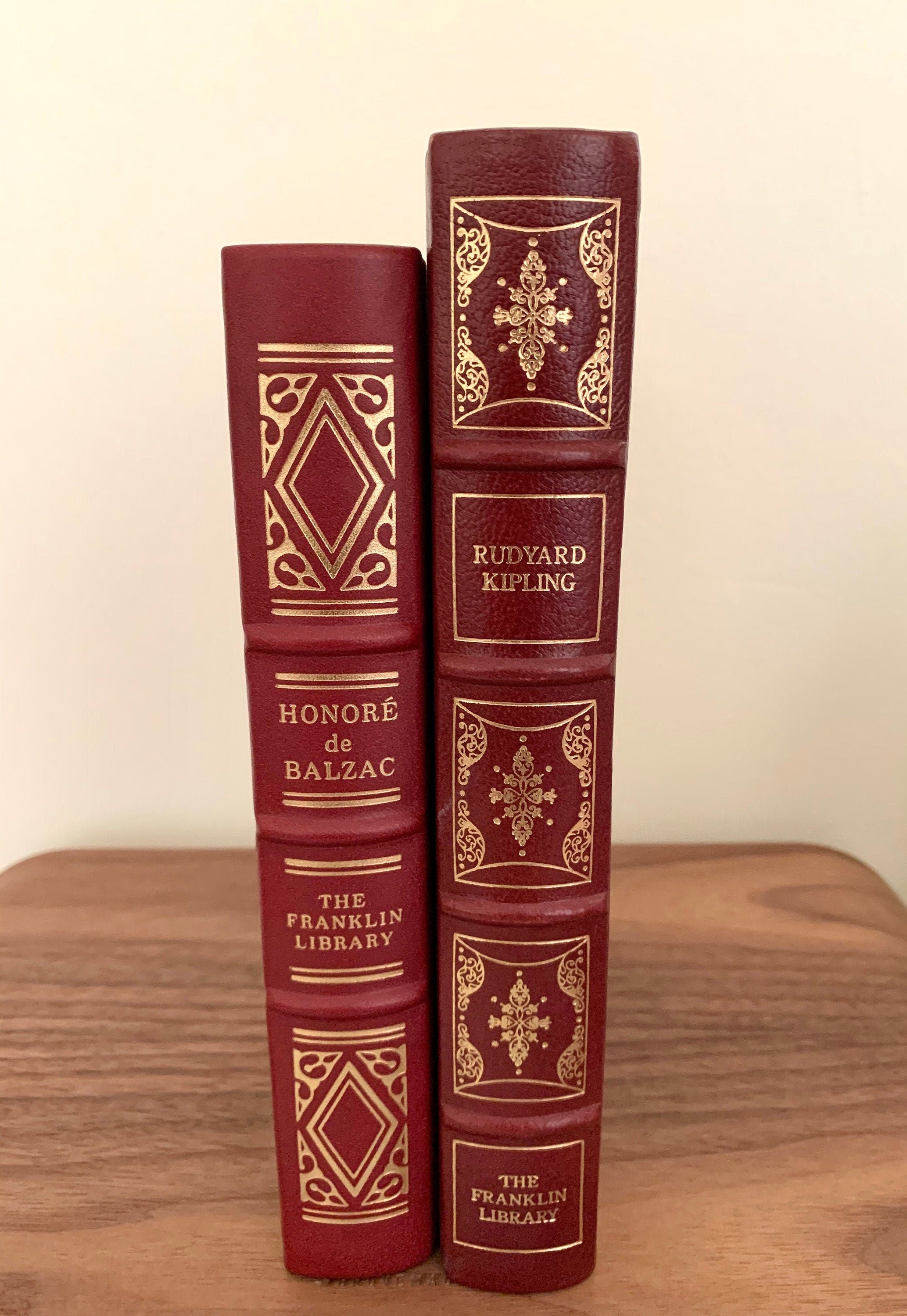 Set of 2 Classic Books Franklin Library Collected Stories of the World's Greatest Writers Series
