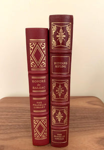 Set of 2 Classic Books Franklin Library Collected Stories of the World's Greatest Writers Series