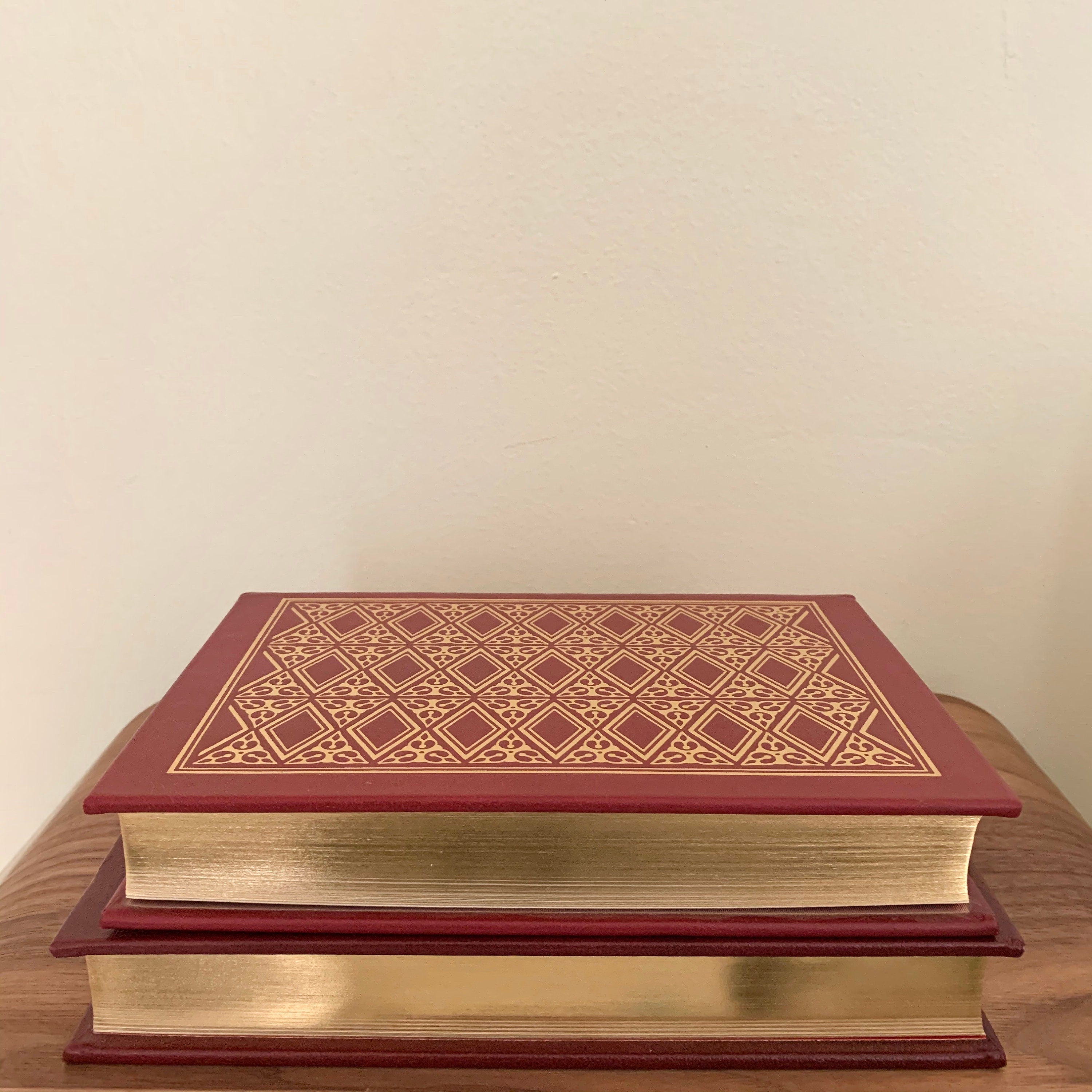 Set of 2 Classic Books Franklin Library Collected Stories of the World's Greatest Writers Series