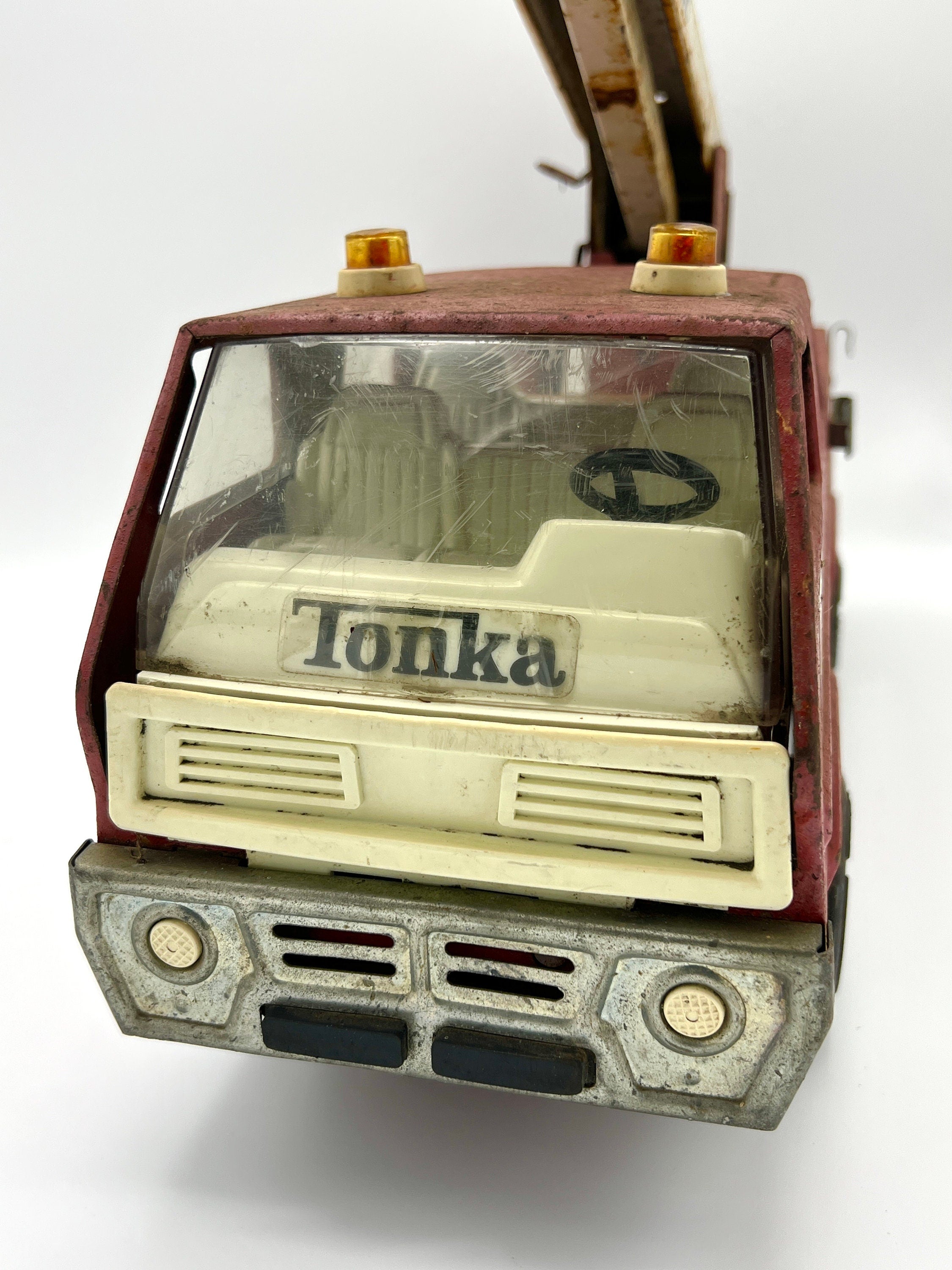 Vintage Rusty Red Tonka Snorkel Truck