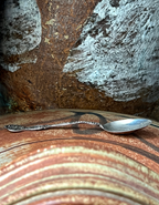 Joseph Mayer & Bros. Sterling Silver Demitasse Souvenir Spoon ("Los Angeles") Ostrich