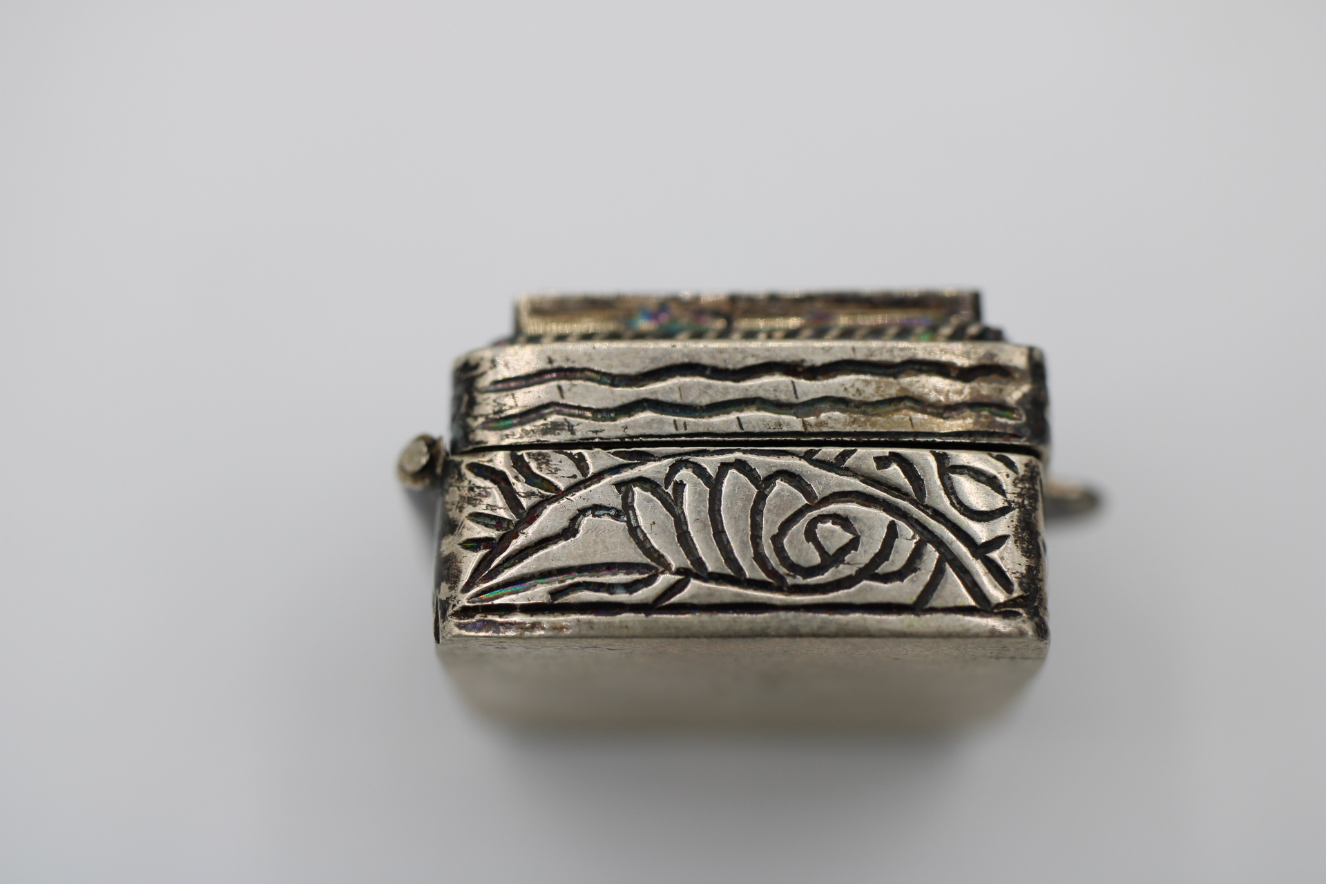 Mini Silver Pill Keepsake Box