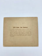 Photograph Cabinet Card of Cliff House; San Francisco; Tsunekichi Imai Early 1900's