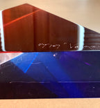 Vasa Velizar Mihich 1987; Signed Cast Acrylic Minimalist Sculpture