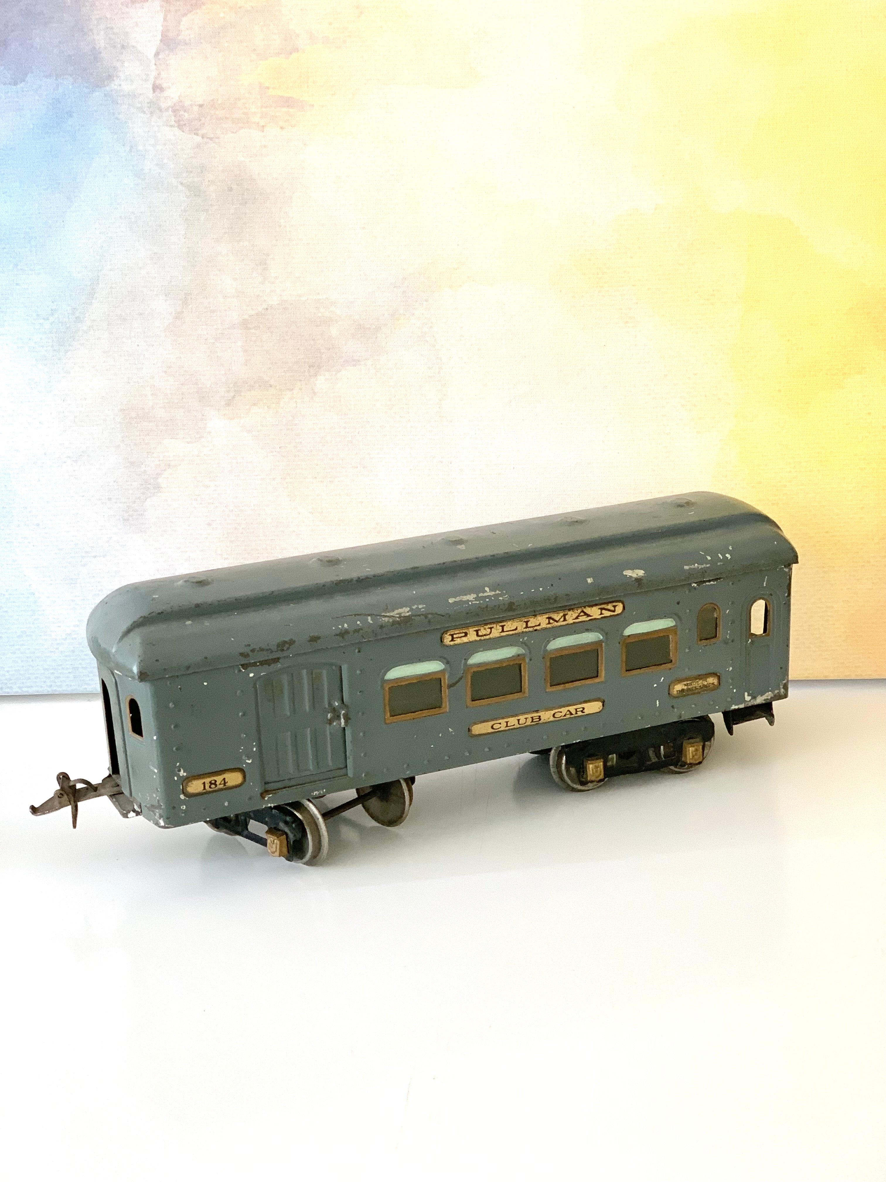 Ives "184" Train Pullman Club Car Collectible Model Train; Vintage Home; Office Decor