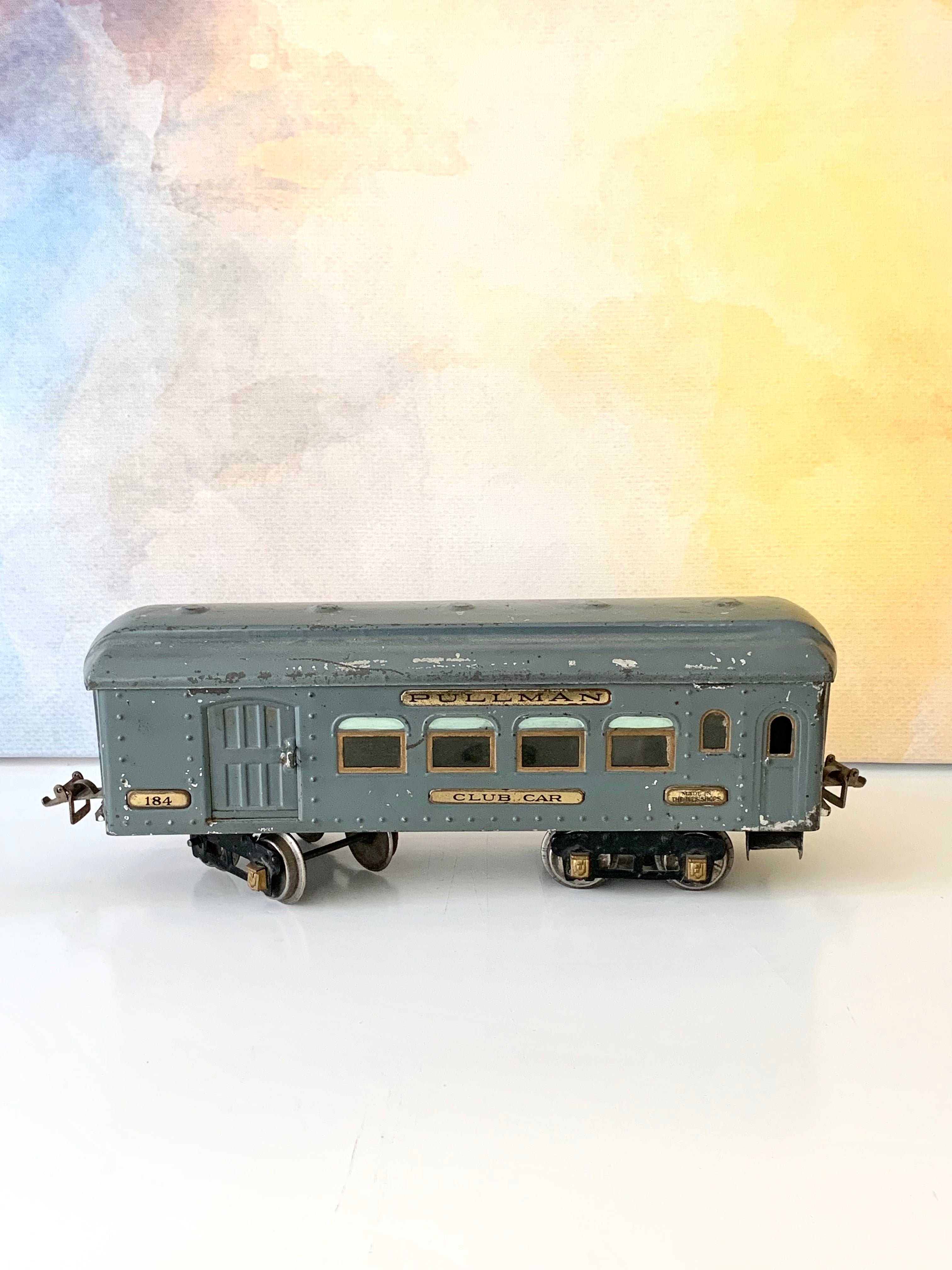 Ives "184" Train Pullman Club Car Collectible Model Train; Vintage Home; Office Decor