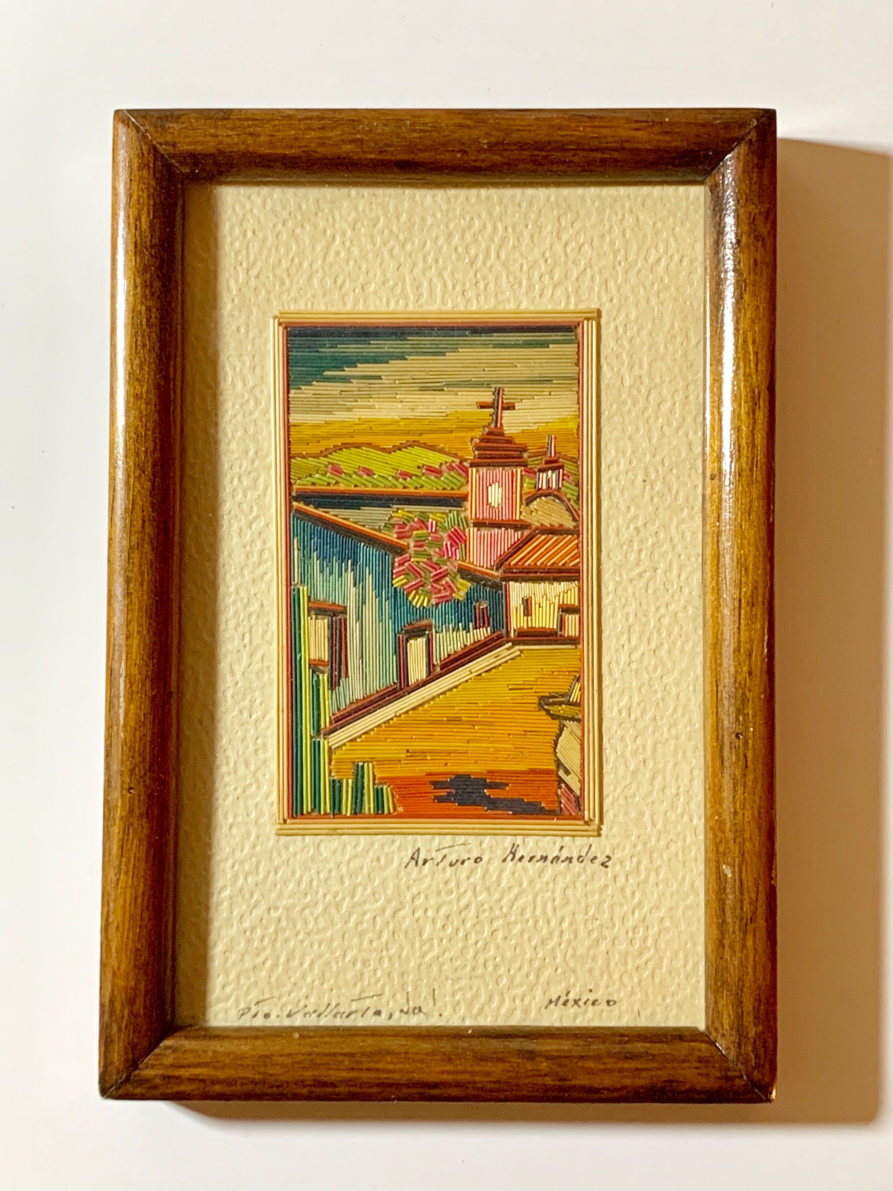 Arturo Hernandez Handmade "Art in Straw" Puerto Vallarta, Jalisco, Mexico Artist Signed