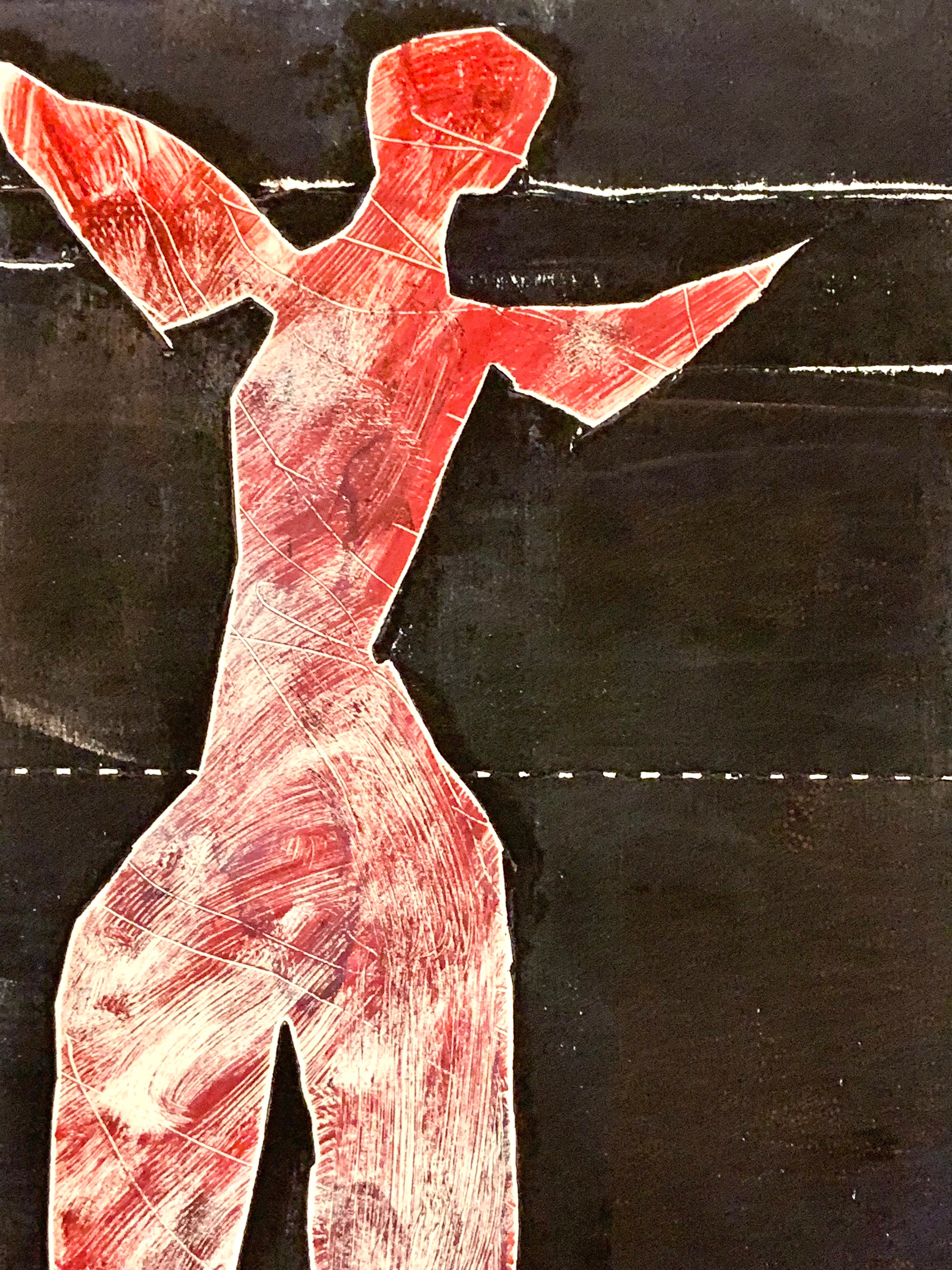 Two Abstract & Figurative Etchings 1993