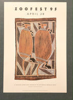 Vintage Poster Art "Zoofest 95; Australia "The Wonder Down Under"