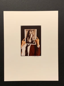 Signed Collectible Photograph C. McConnell "Portrait Holding a Portrait"