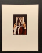 Signed Photograph; C. McConnell "Portrait Holding a Portrait"