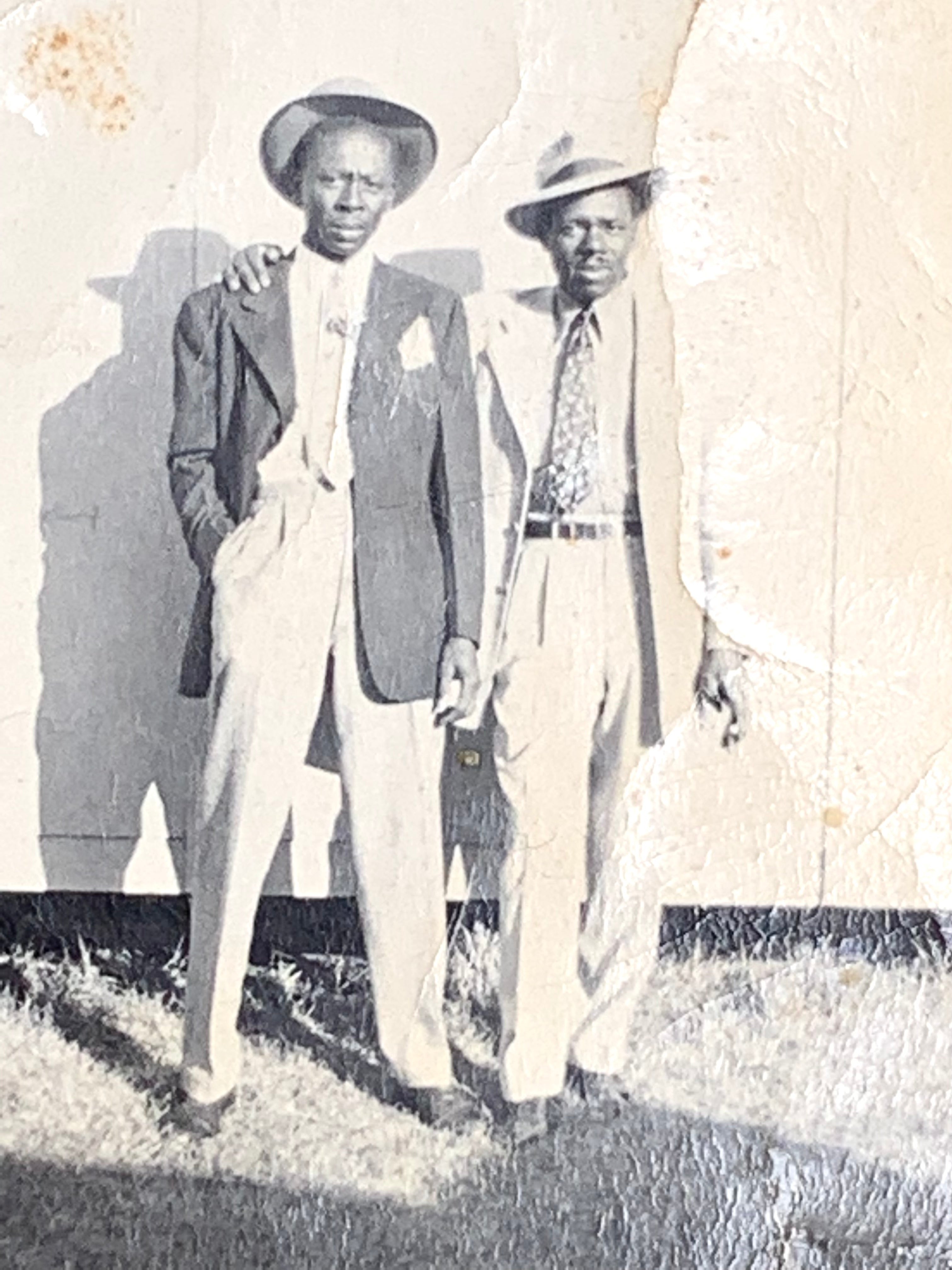 Black & White Photograph; Portrait of Two African American Men