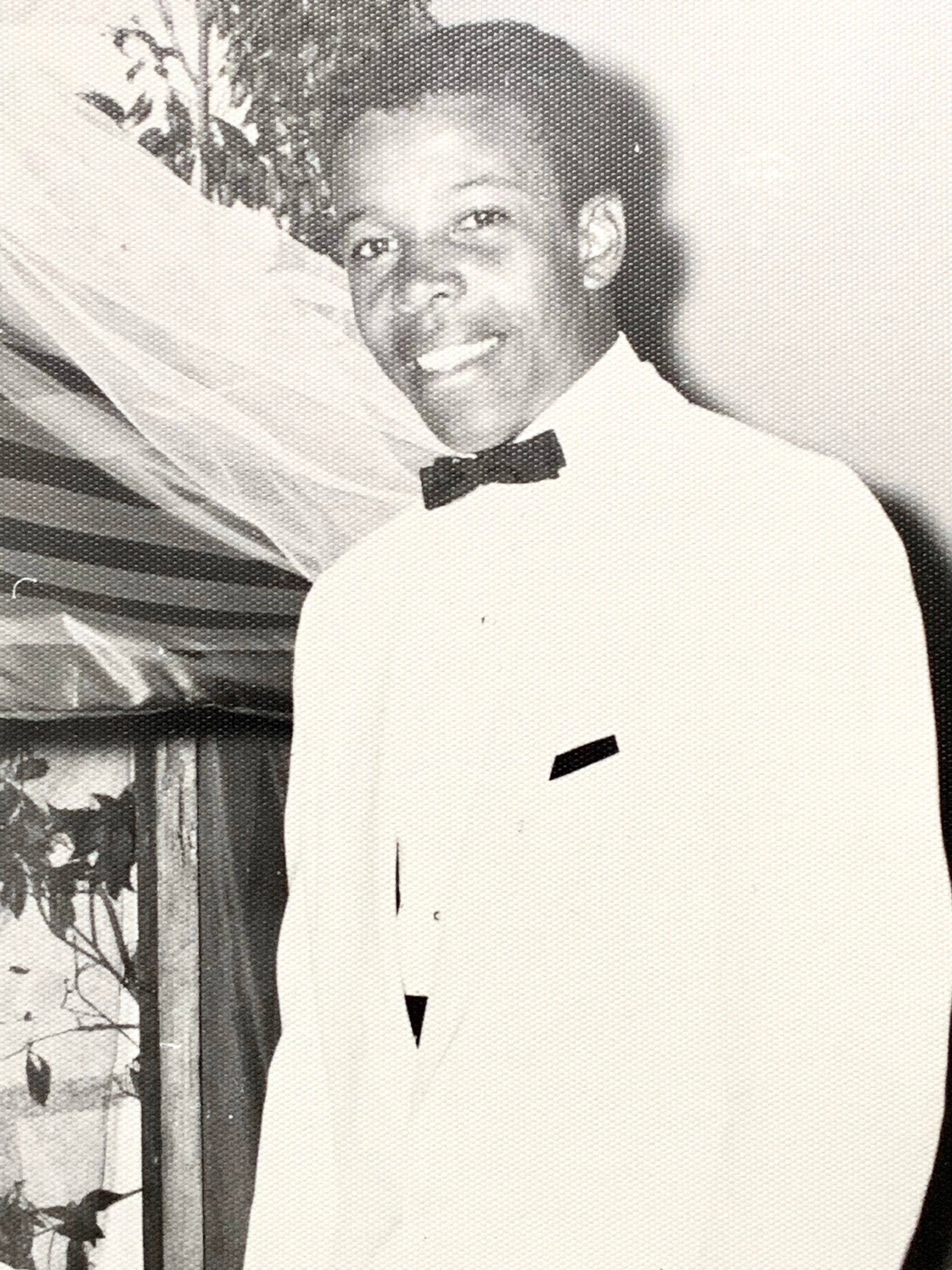 Prom 1958 "A Night in Egypt" Black & White Photograph; Portrait of African American Couple