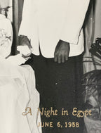 Prom 1958 "A Night in Egypt" Black & White Photograph; Portrait of African American Couple