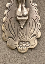 Vintage Crucifix Cross Pendant "84" Silver