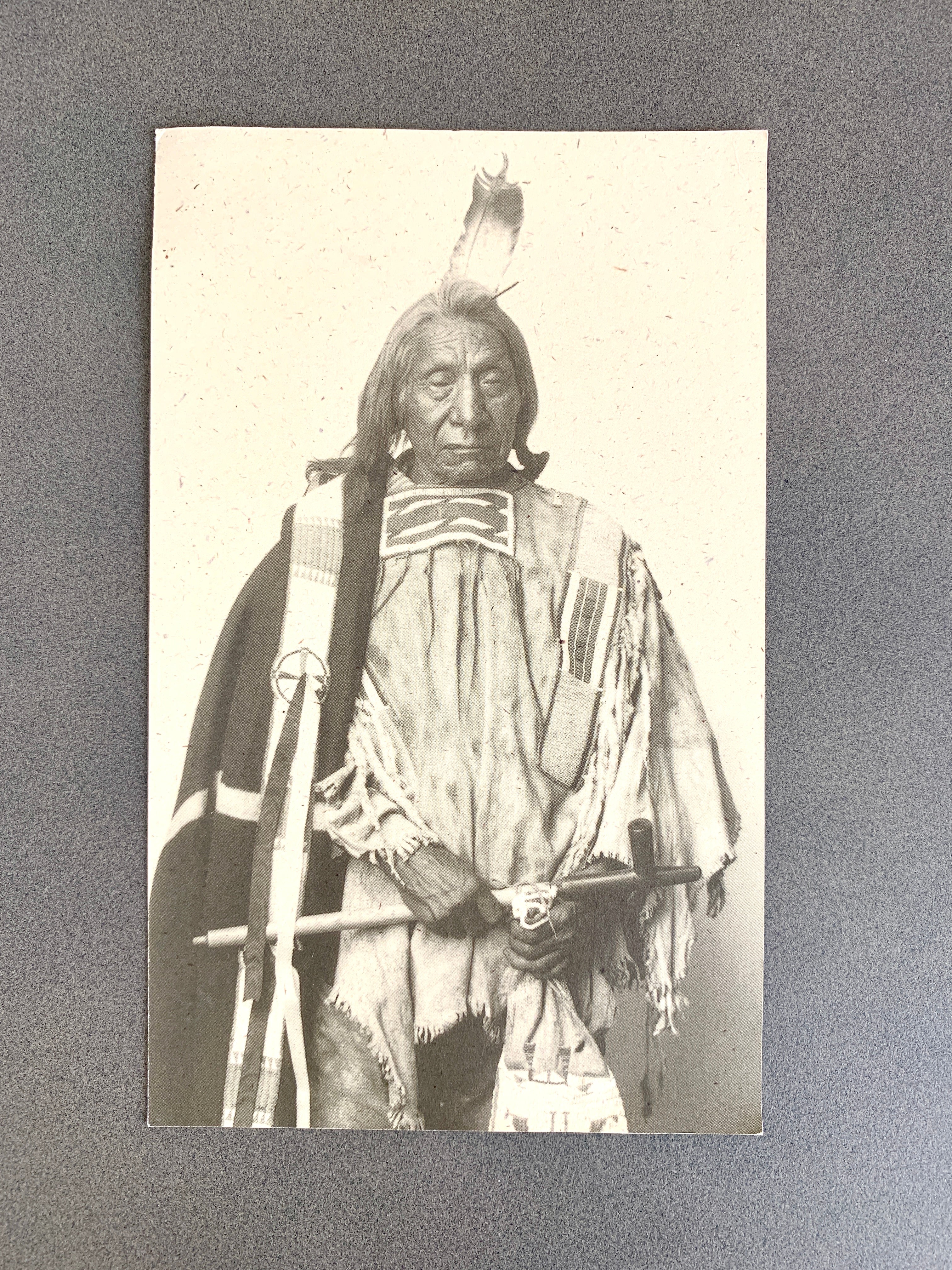 Collectible Postcard Art; Native American Elder Chief "Red Cloud"