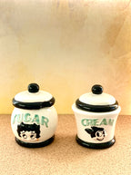 Vintage Vandor Betty Boop and Bimbo Cream & Sugar Set