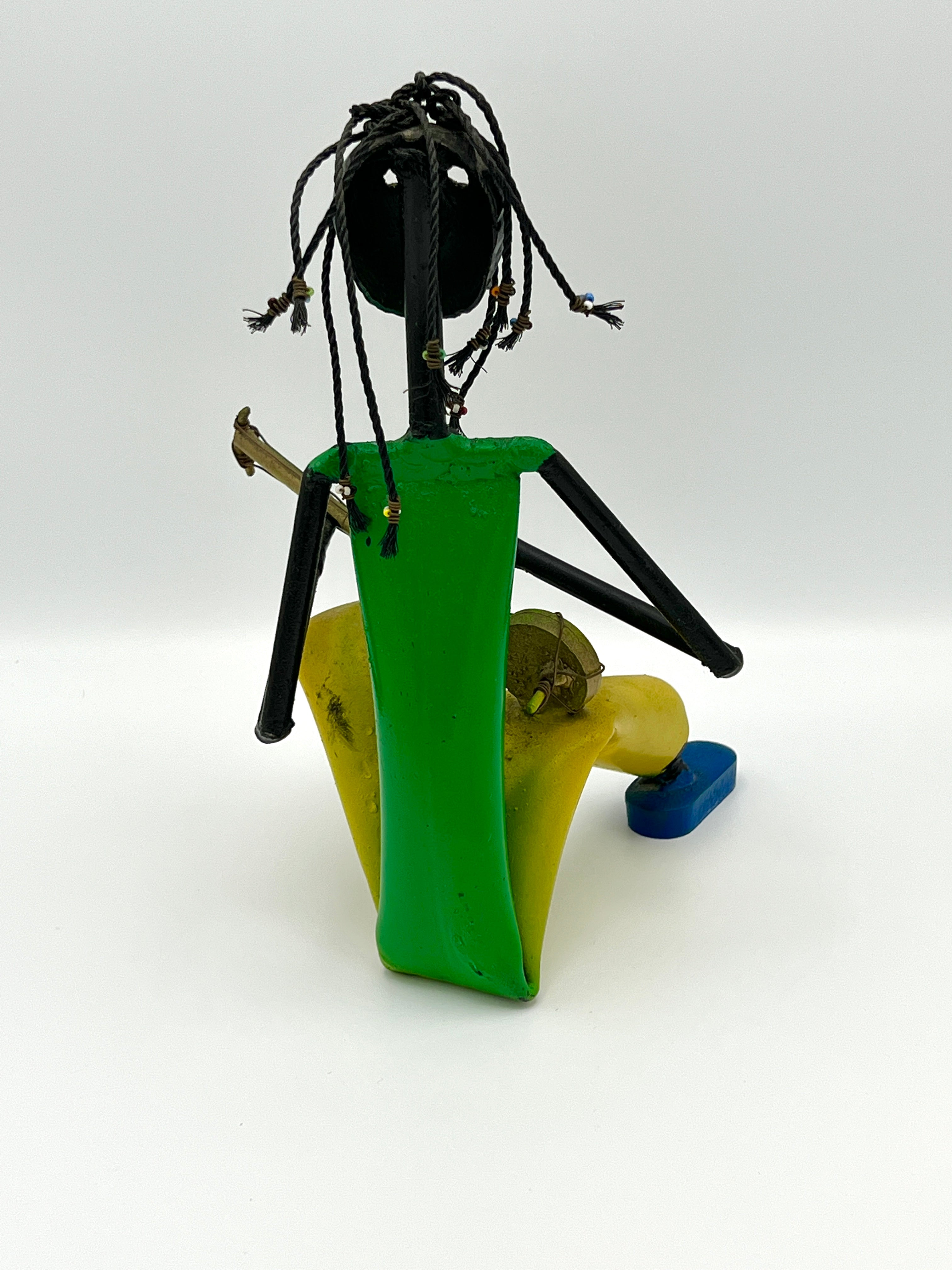 Multicolored Welded Metal Sculpture