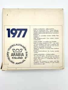 1977 Arabia's Annual Collectible Plate Artist Raija Uosikkinen
