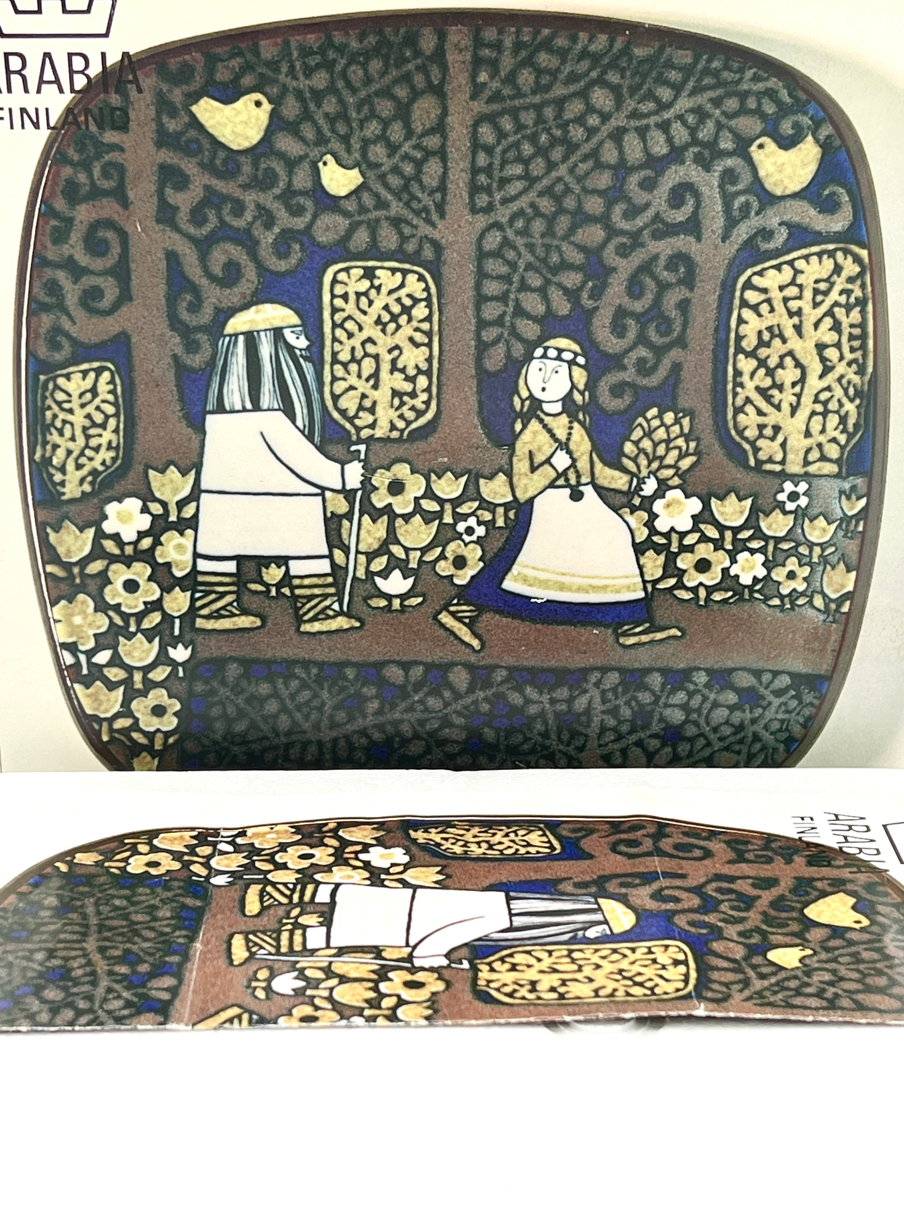 1977 Arabia's Annual Collectible Plate Artist Raija Uosikkinen