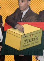 "Think Outside the Box" Greeting Card