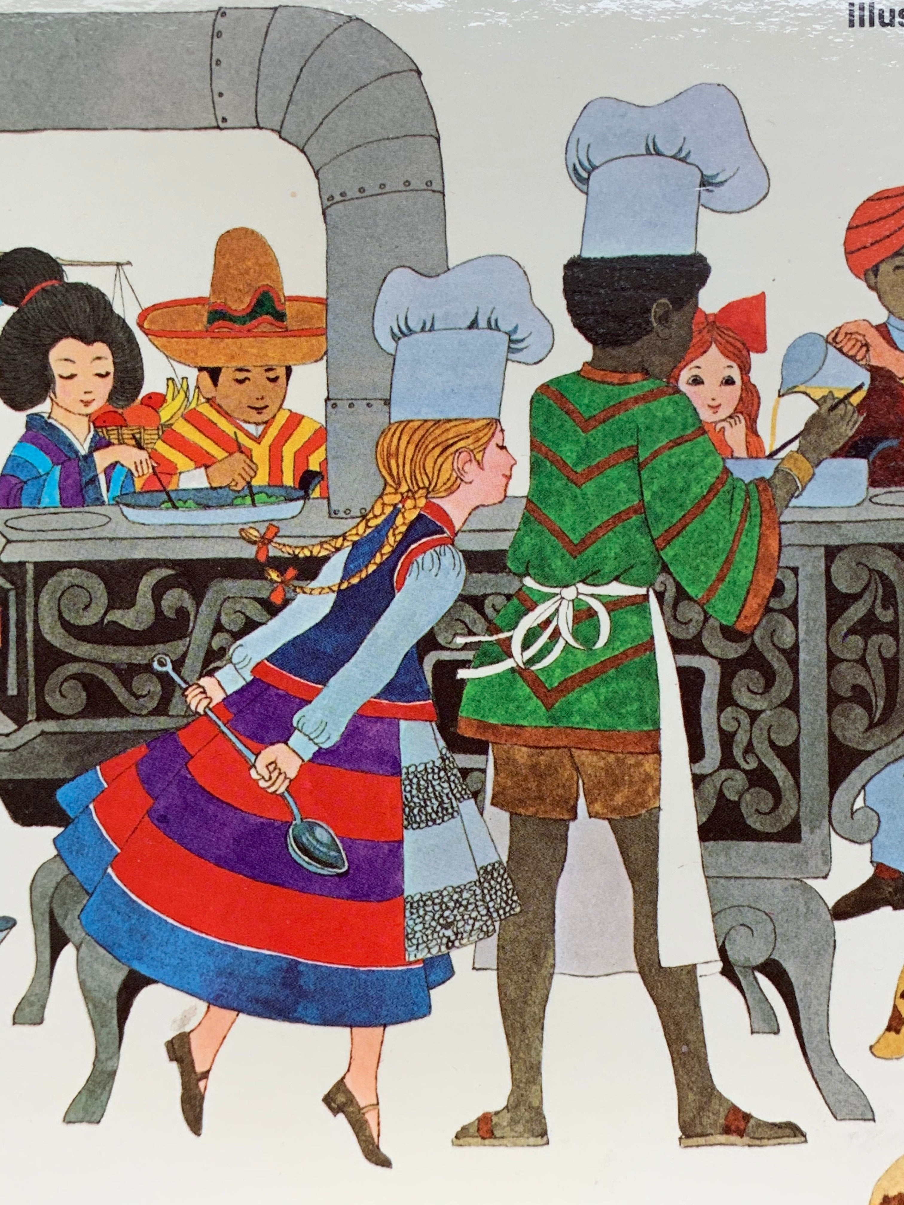 Many Hands Cooking International Cookbook for Girls and Boys Illustrated by Tony Chen