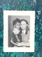 Vintage Portrait of German Siblings Multiracial Biracial Germany