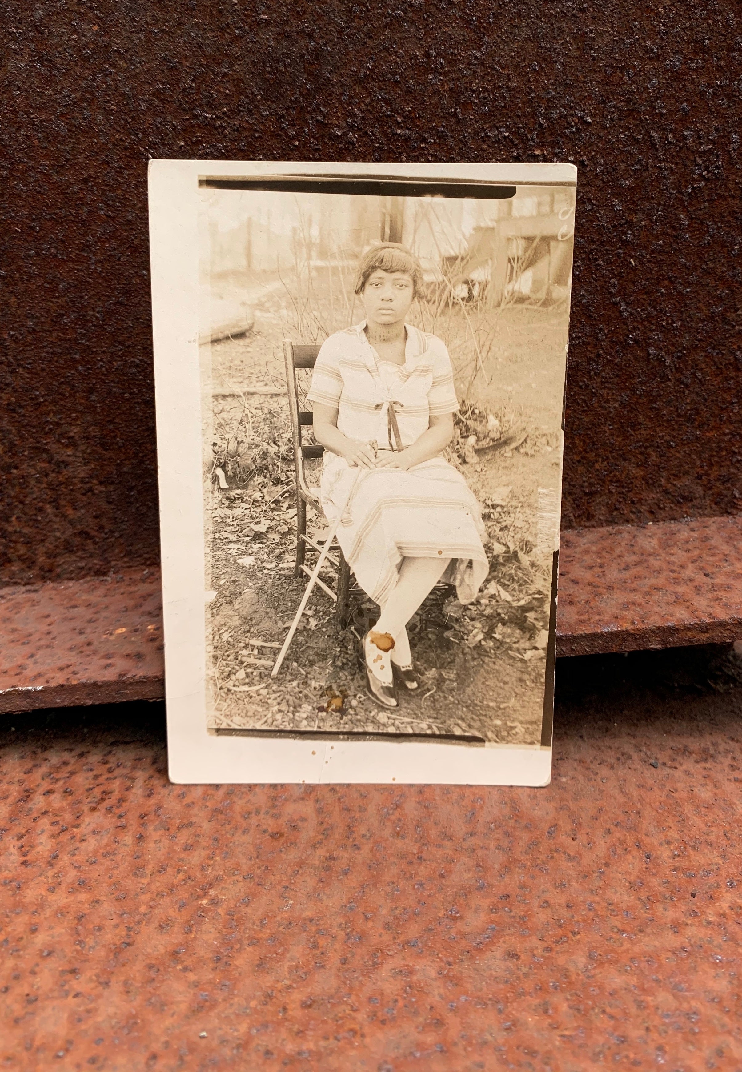 Vintage Postcard "Miss Ella Hollist" Seated Portrait