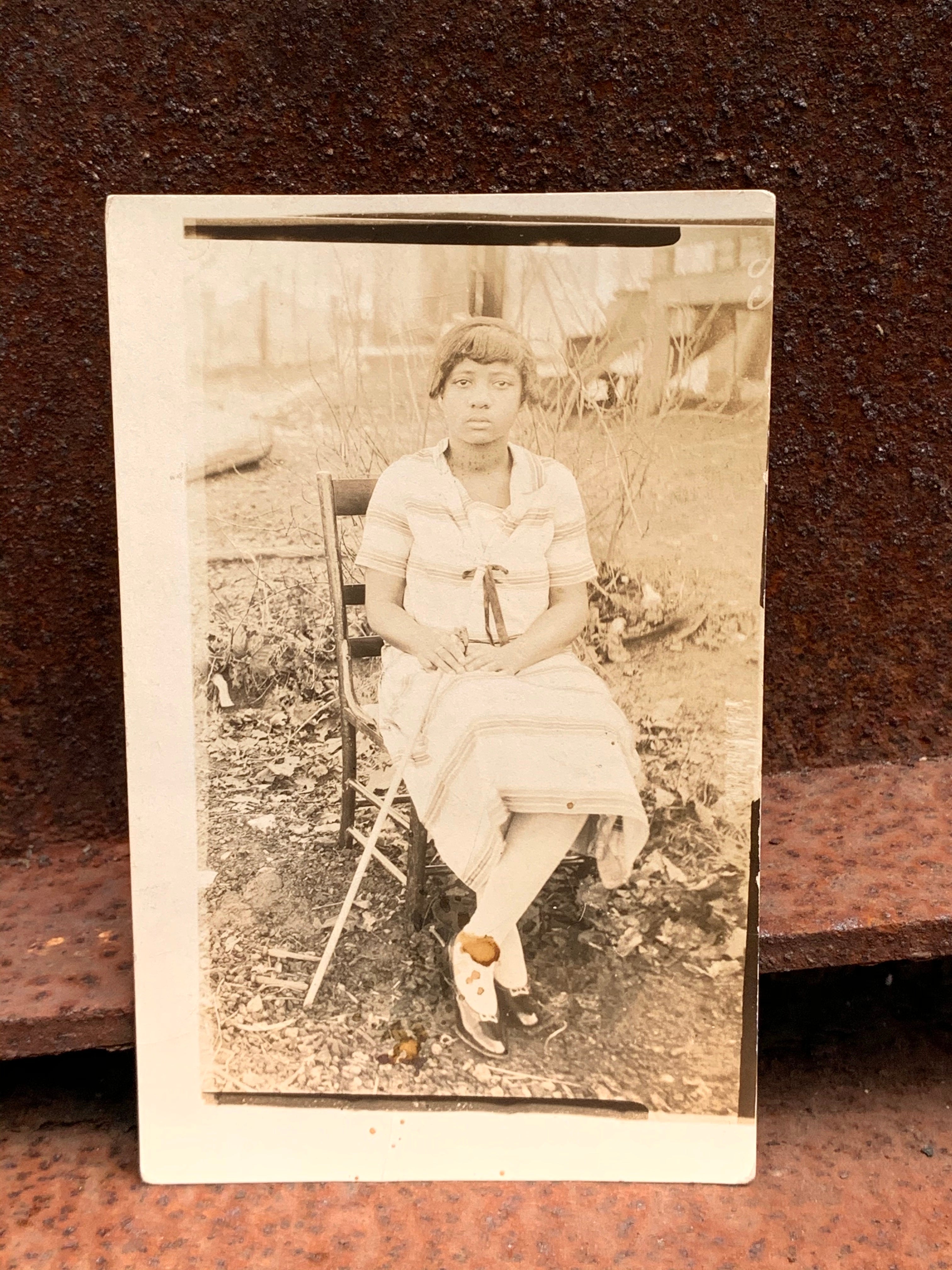 Vintage Postcard "Miss Ella Hollist" Seated Portrait