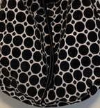 Retro Black & White Polka Dot Handbag